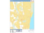Waukegan <br /> Wall Map <br /> Basic Style 2024 Map