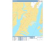 Jersey City <br /> Wall Map <br /> Basic Style 2024 Map