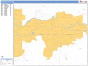 Spokane Valley <br /> Wall Map <br /> Basic Style 2024 Map
