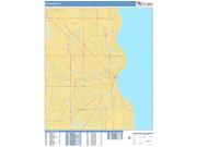 Milwaukee <br /> Wall Map <br /> Basic Style 2024 Map