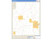 Coffee County, AL <br /> Wall Map <br /> Zip Code <br /> Basic Style 2024 Map