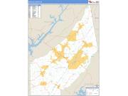 DeKalb County, AL <br /> Wall Map <br /> Zip Code <br /> Basic Style 2024 Map