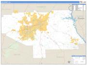 Lee County, AL <br /> Wall Map <br /> Zip Code <br /> Basic Style 2024 Map