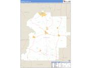 Marengo County, AL <br /> Wall Map <br /> Zip Code <br /> Basic Style 2024 Map