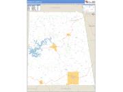 Randolph County, AL <br /> Wall Map <br /> Zip Code <br /> Basic Style 2024 Map
