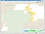Denali County, AK <br /> Wall Map <br /> Zip Code <br /> Basic Style 2024 Map
