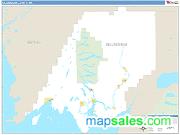 Dillingham County, AK <br /> Wall Map <br /> Zip Code <br /> Basic Style 2024 Map