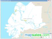Wade Hampton County, AK <br /> Wall Map <br /> Zip Code <br /> Basic Style 2024 Map