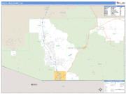 Santa Cruz County, AZ <br /> Wall Map <br /> Zip Code <br /> Basic Style 2024 Map