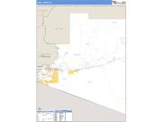 Yuma County, AZ <br /> Wall Map <br /> Zip Code <br /> Basic Style 2024 Map