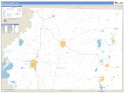Ashley County, AR <br /> Wall Map <br /> Zip Code <br /> Basic Style 2024 Map