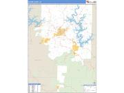 Baxter County, AR <br /> Wall Map <br /> Zip Code <br /> Basic Style 2024 Map