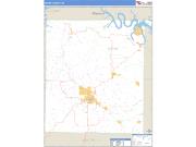 Boone County, AR <br /> Wall Map <br /> Zip Code <br /> Basic Style 2024 Map