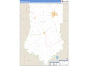 Bradley County, AR <br /> Wall Map <br /> Zip Code <br /> Basic Style 2024 Map