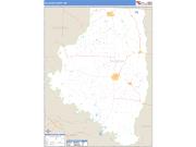 Calhoun County, AR <br /> Wall Map <br /> Zip Code <br /> Basic Style 2024 Map