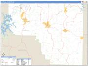 Carroll County, AR <br /> Wall Map <br /> Zip Code <br /> Basic Style 2024 Map