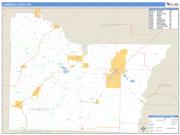 Lawrence County, AR <br /> Wall Map <br /> Zip Code <br /> Basic Style 2024 Map