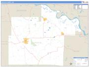 Lincoln County, AR <br /> Wall Map <br /> Zip Code <br /> Basic Style 2024 Map