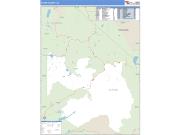 Alpine County, CA <br /> Wall Map <br /> Zip Code <br /> Basic Style 2024 Map