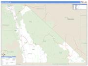 Inyo County, CA <br /> Wall Map <br /> Zip Code <br /> Basic Style 2024 Map