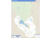 Lake County, CA <br /> Wall Map <br /> Zip Code <br /> Basic Style 2024 Map