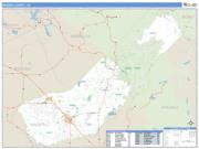 Madera County, CA <br /> Wall Map <br /> Zip Code <br /> Basic Style 2024 Map