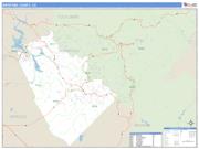 Mariposa County, CA <br /> Wall Map <br /> Zip Code <br /> Basic Style 2024 Map