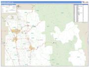 Tulare County, CA <br /> Wall Map <br /> Zip Code <br /> Basic Style 2024 Map
