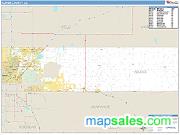 Adams County, CO <br /> Wall Map <br /> Zip Code <br /> Basic Style 2024 Map