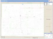 Baca County, CO <br /> Wall Map <br /> Zip Code <br /> Basic Style 2024 Map