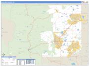 Boulder County, CO <br /> Wall Map <br /> Zip Code <br /> Basic Style 2024 Map