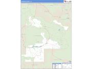 Gunnison County, CO <br /> Wall Map <br /> Zip Code <br /> Basic Style 2024 Map