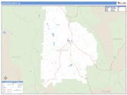 Jackson County, CO <br /> Wall Map <br /> Zip Code <br /> Basic Style 2024 Map