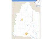 Gilchrist County, FL <br /> Wall Map <br /> Zip Code <br /> Basic Style 2024 Map