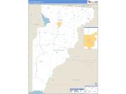 Jefferson County, FL <br /> Wall Map <br /> Zip Code <br /> Basic Style 2024 Map