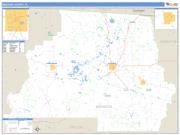 Madison County, FL <br /> Wall Map <br /> Zip Code <br /> Basic Style 2024 Map