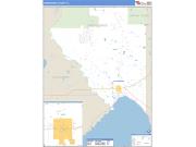 Okeechobee County, FL <br /> Wall Map <br /> Zip Code <br /> Basic Style 2024 Map