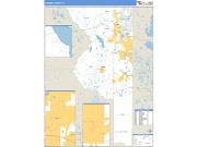 Sumter County, FL <br /> Wall Map <br /> Zip Code <br /> Basic Style 2024 Map