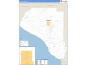 Taylor County, FL <br /> Wall Map <br /> Zip Code <br /> Basic Style 2024 Map
