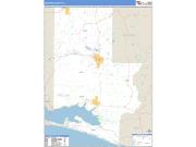 Walton County, FL <br /> Wall Map <br /> Zip Code <br /> Basic Style 2024 Map