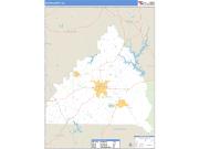 Butts County, GA <br /> Wall Map <br /> Zip Code <br /> Basic Style 2024 Map