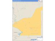 Chattahoochee County, GA <br /> Wall Map <br /> Zip Code <br /> Basic Style 2024 Map