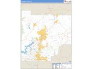 Cherokee County, GA <br /> Wall Map <br /> Zip Code <br /> Basic Style 2024 Map
