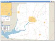 Decatur County, GA <br /> Wall Map <br /> Zip Code <br /> Basic Style 2024 Map
