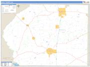 Dooly County, GA <br /> Wall Map <br /> Zip Code <br /> Basic Style 2024 Map