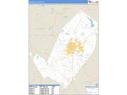 Rockdale County, GA <br /> Wall Map <br /> Zip Code <br /> Basic Style 2024 Map