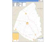 Screven County, GA <br /> Wall Map <br /> Zip Code <br /> Basic Style 2024 Map