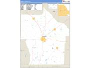 Terrell County, GA <br /> Wall Map <br /> Zip Code <br /> Basic Style 2024 Map