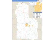 Worth County, GA <br /> Wall Map <br /> Zip Code <br /> Basic Style 2024 Map