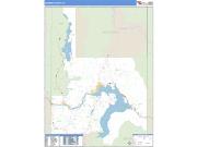 Bonner County, ID <br /> Wall Map <br /> Zip Code <br /> Basic Style 2024 Map